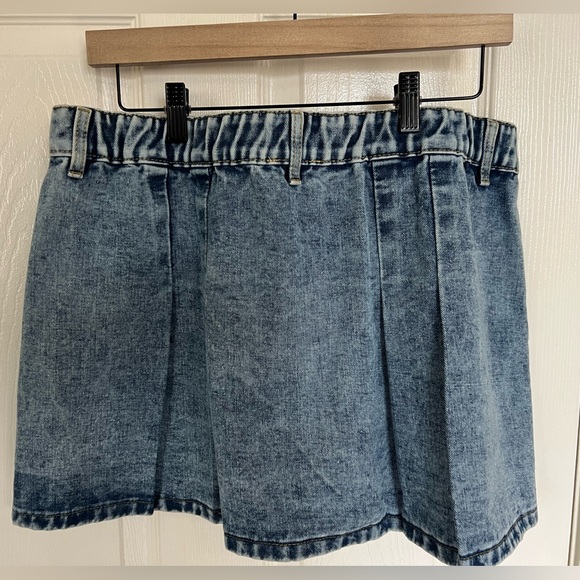 Liv & Lottie Women's Pleated Denim Mini Skirt, Size XL NWT juniors - Picture 10 of 10